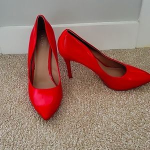 👠 Abound Cherry Red Patten Leather Pumps